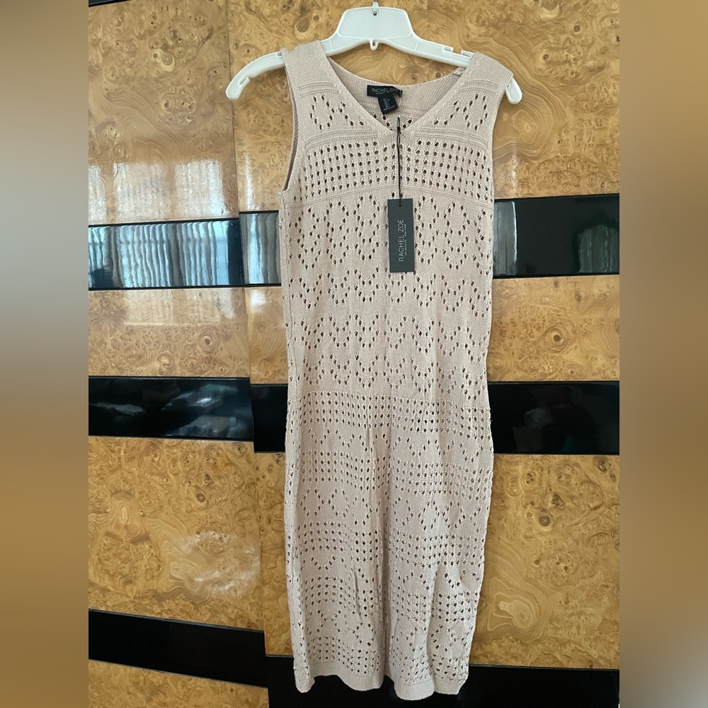 NEW Rachel Zoe Beige Knit Dress, size S